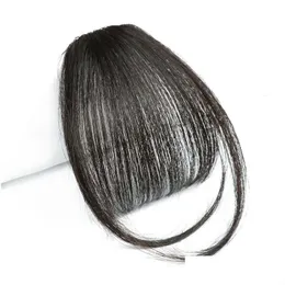 Bangs Hair Clip DeSpy Natural Human Bang Hairpieces Kobiet Fringe Sharm Faker z świątyniami do włosów na imprezę i codzienne zużycie Pinza para dhkgr