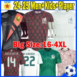 XXXL 4XL 2024 Mexico soccer jerseys MONTES E.ALVAREZ LUIS ROMO 23 24 25 fans player version Copa America women Football Shirts RAUL A.VEGA CHICHARITO Men Kids Kits