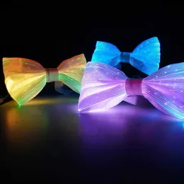 Bow Ties Led 충전식 패션 Luminous Personality Bowtie Quinceanera Party 선물 창조적 인 빛 나비 넥타이 Y240329