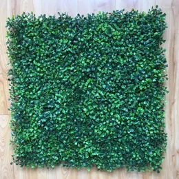 Fiori decorativi Tappeto erboso in plastica artificiale di bosso 25 cm X 25 cm Siepi sintetiche Fogliame finto Tappetino in erba per decorazioni per recinzione da giardino domestico