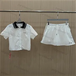 Letras imprimir camisas shorts ternos casuais mulheres designer blusa de manga curta cintura elástica calça curta duas peças