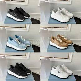 Nylon Women Prax 01 Casual Shoes Leather Sneakers Technical Fabric Walking Gummi Runner Trainers Storlek 34-40