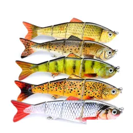 Esche Esche 1 Pz 5 Colori 12 Cm 17G Minnow Richiamo di Pesca Manovella Esca Ganci Bass Crankbait Affrontare Popper Affondamento Pesce di Alta Qualità Goccia De Ottqi