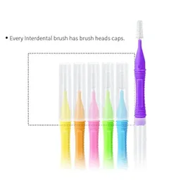 Ny 2024 Interdental Brush 1-formad ortodontisk tandborste Interdental Ortodontisk tandrengöring Interdental Brush 10/Box