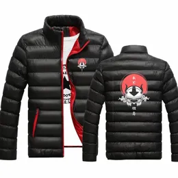 Awatar Ostatni Airbender Winter Men New Cott Expted Gruby Parma Slim Fit Lg Sleeve Turtleck Ubrania odzieży wierzchniej ciepłe płaszcze U74Z#