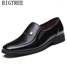 Dress Shoes Formal Leather For Men Business Coiffeur Office Classic Loafers Sapato Social Masculino Couro Ayakkabi