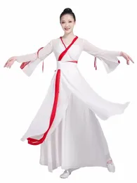 Klassischer Tanzanzug für Damen, atmungsaktiv, weites Bein, Hosen, chinesischer Stil, Praxis-Performance-Kostüme O3sZ #