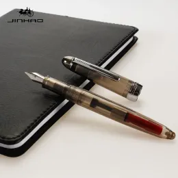 12 цветов для выбора Jinhao 992 Fountain Pen 0,5 мм Серебряные клипки чернила, студент, написание канцелярских товаров и офисных принадлежностей