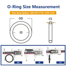 Fluor Gummi-Ring Schwarz FKM O-Ringe Dichtung