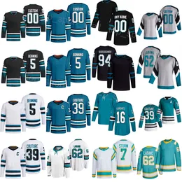 Alternate 24 25 Hockey 48 Tomas Hertl Jersey 10 Anthony Duclair 39 Logan Couture 62 Kevin Labanc 5 Matt Benning 23 Oskar Lindblom Alexander Barabanov Mann Frau Jugend