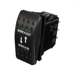 그릇 12V 20A 윈치 on-Off-On Rocker Switch 7 핀 LED 녹색