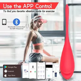 Wearable APP Bluetooth Controle Remoto Vibrador G Spot Clit Massage Vibratório Egg Vibrador Estimulador Adultos Brinquedos Sexuais Para Mulheres 240326