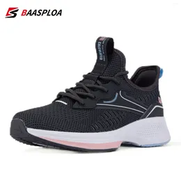 Casual Schuhe Baasploa 2024 Frühling Frauen Sneaker Stricken Leichte Laufschuhe Weibliche Atmungsaktive Tenis Fashion Walking