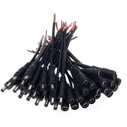 5,5 x 2,1 mm männlich weiblich Stecker 12 V DC Power Pigtail-Kabelbuchse für CCTV-Kamera-Anschluss Schwanzverlängerung 24 V DC-Draht