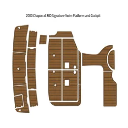 zy 2000 Chaparral 300 Signature Swim Platform Cockpit Boat EVA Foam Teak Floor Pad Backing Self Adhesive SeaDek Gatorstep Style Pads