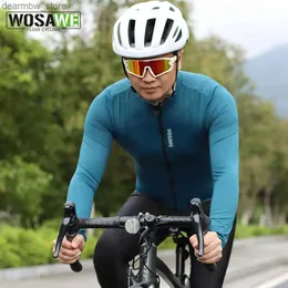 Kurtki rowerowe Wosawe Mężczyzn rowerowy Jersey Odzież Szybkie suche letnie rower krótkie rękawy Mtb Mallot Ciclismo Enduro koszule rowerowe 24329