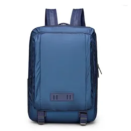 Rucksack Herren Tasche Business Casual Wasserdicht Nylon Computer Anti-Diebstahl Student Schwarz Reisen