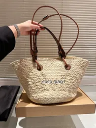 Summer woven travel tote Bag Classic Beach Basket Straw Shoulder Bag Women's Men's Designer Wallet Bucket Luxury crossbody bag