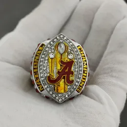 Nowe przybycie 2020 Alabama Football Championship Ring National Gold Champions Pierścień dla Men286o