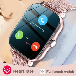 Smartwatch 2024 Android Telefon 1.69 "Renk Ekran Tam Dokunmatik Özel Dial Dial Smart Saatler Kadın Bluetooth Android GTS4