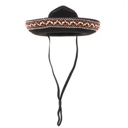 ドッグアパレルペット帽子ペット衣類工芸品用ミニ帽子パーティーコスチュームスタイリッシュフェルトソンブレロ