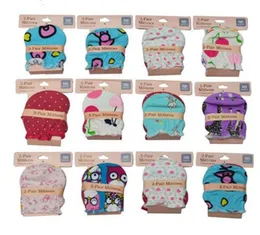 Abaodo Brand New Design Baby Mittens100綿新生児グローブ幼児ガントレットアンチキャッチグローブ最高品質1948327