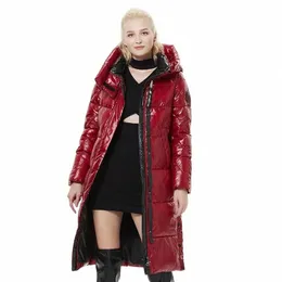 IceBear 2023 Zimowa Fabryczna kurtka dla kobiet z kapturem ciepłe parkas bio puch Parka wysoka jakość żeńska pikowana płaszcz GWD20155D F9WK#