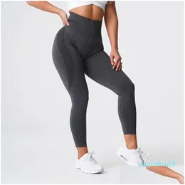 Yoga Outfit Nvgtn LED Seamless Lycra Spandex Leggings Mulheres Soft Workout Calças Fitness Outfits Calças Cintura Alta Ginásio Drop Delivery