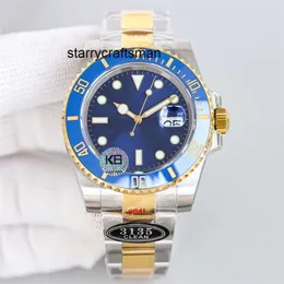 Luksusowy zegarek RLX Clean Mechanical Watch Automatyczna Czysta Fabryka 3135 40 mm Sapphire Luminous Business Wrists 904L Stal nierdzewna Montre de Luxe