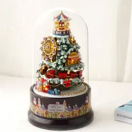 Figurine decorative Carillon rotante creativo fatto a mano per bambini Produzione fai-da-te per inviare un regalo di compleanno alla fidanzata