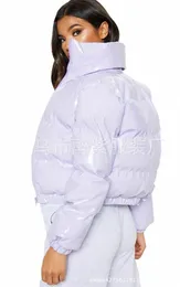 Jaqueta puffer recortada parka bolha casaco inverno feminino novo fi roupas preto vermelho roxo rosa verde azul sier arco-íris xxl 80bU #