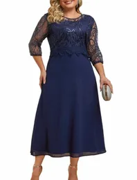 Elegante Abendkleider für Damen, langes Kleid mit langen Ärmeln, große Größe, 2023 46dq#