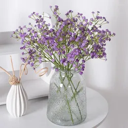 Dekorative Blumen 1 Stücke Bunte Künstliche Gypsophila Simulation Kunststoff Gefälschte Für Hochzeit Halten Blumenstrauß Vase Blumenarrangement Dekorieren