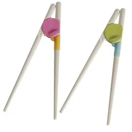 2024 1 Paar Essstäbchen für Sushi -Baby Kinder Cartoon Food Sticks Einfache Lernen Lerntraining Helfer Gerichte Dinner Spiel Küche Tools für Baby Sushi Sticks