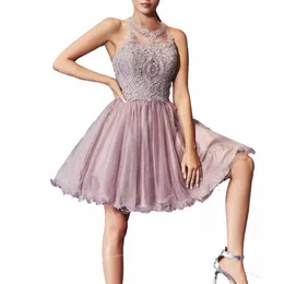 Sweet Tull Cocktail Dres Lace Robes de Cocktail Vestidos de Gala Birthday Dr For Women Graduati Homecoming Dres N18J#