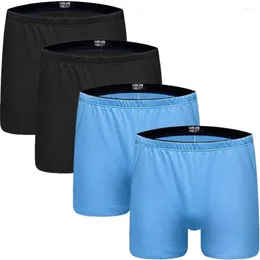 Underpants 4 PCS/LOT MEN POXER COTTON SOFT BROWHYBLE MENS 속옷 복서 복서 간호 CALZONCILLOS SEXY HOMME PLUS M-XXL