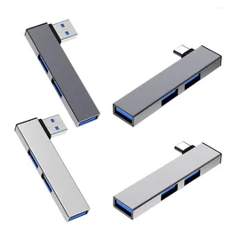 W 1 rozszerzenie hubu OTG USB 3.0/type-C 3.0 do 3 typ C Próg 5.0 Gb/s do notebooka laptopa na PC