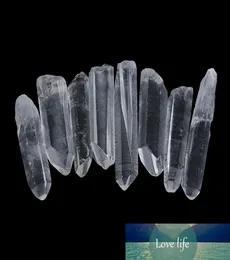 1PC Naturalny czysty kwarc Crystal Point Mineral Ornament Reiki Polished rzemiosło rodzinne dekoracje domu