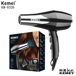 Hair Dryers Kemei KM-8326 Professional Salon Negative Oxygen Ion Constant Temperature Hair Salon Home Hair Dryer Secador De Cabelo Sem Fio 240329