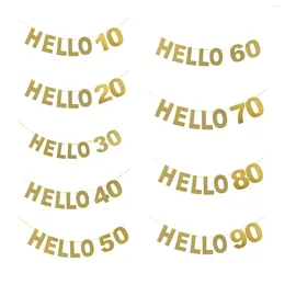 Articoli per feste Set da 1 pezzo Banner con lettere per fidanzamento nuziale Compleanno personalizzato Kit personalizzabile Decor Oro 16 4 piedi