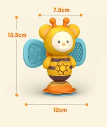 Musical Toy With Sug Cup High Chair Interactive Toy Bee Sucker Turn Music Story Machine Rattle Teether Sloothing Toy Baby 240327