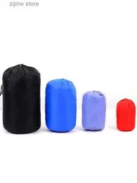 Other Home Storage Organization DINYAO Oxford Round Bottom Drawstring Pocket Waterproof High Quality Storage Bags Portable Travel Camping Ultralight Pocket Y240