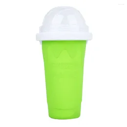 Формы для выпечки, 210 мл, чашка для смузи «сделай сам», силиконовая двухслойная чашка для льда, крема, молочного коктейля, сока, чашка для холодного хранения, зеленая