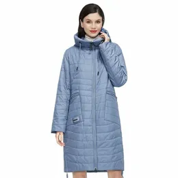 Gasman 2022 New Women 's Spring Jacket Autumn Women Coat LG Parka fi 여자 재킷 여성 Then Cott 81858 C6Gy#