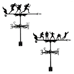 Decorações de jardim metal vento palhetas decoração tempo esportes weathervane indicador direção para cúpula galpão cerca varanda fazenda