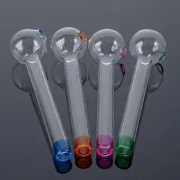 Heady Glass 4Inch Mini Pipe Oil Berner Double Burner Pipes Skull Glass Pipe Pyrex Glass Smoking Pipes SW17