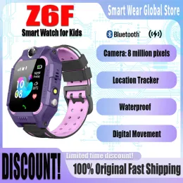 Kids Smart Watch Z6F SOS Phone Watch IP67 방수 원격 사진 음성 채팅 iOS Android Child Gift에 호환됩니다.