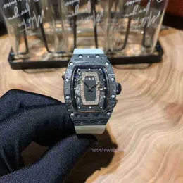 Luxury Mens Mechanical Watch Richa M Business Leisure RM037 Helt automatisk kolfiberfodral Tejp Kvinnor Trend Swiss Movement