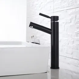 Banyo lavabo muslukları skowll musluk ile püskürtme ile püskürtme güverte gemisi tek sap lavabo mat siyah px-31