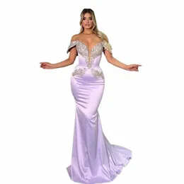 luxo fora do ombro beding cristal noite dres sexy sleevel dubai árabe sereia com tribunal personalizado vestidos de noite 2024 33pq #